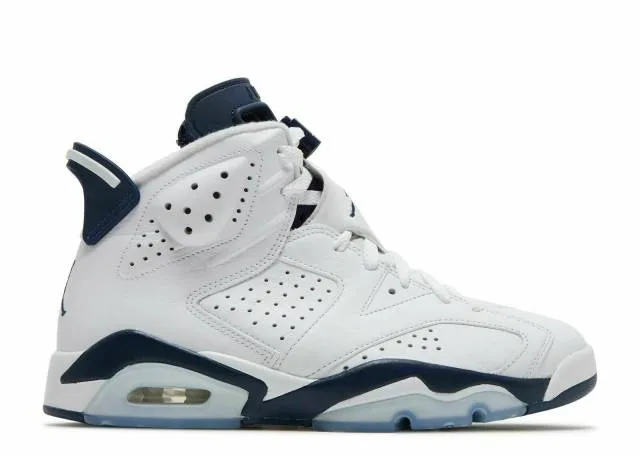 2022 Nike Air Jordan 6 VI Retro Midnight Navy 4-14 White...