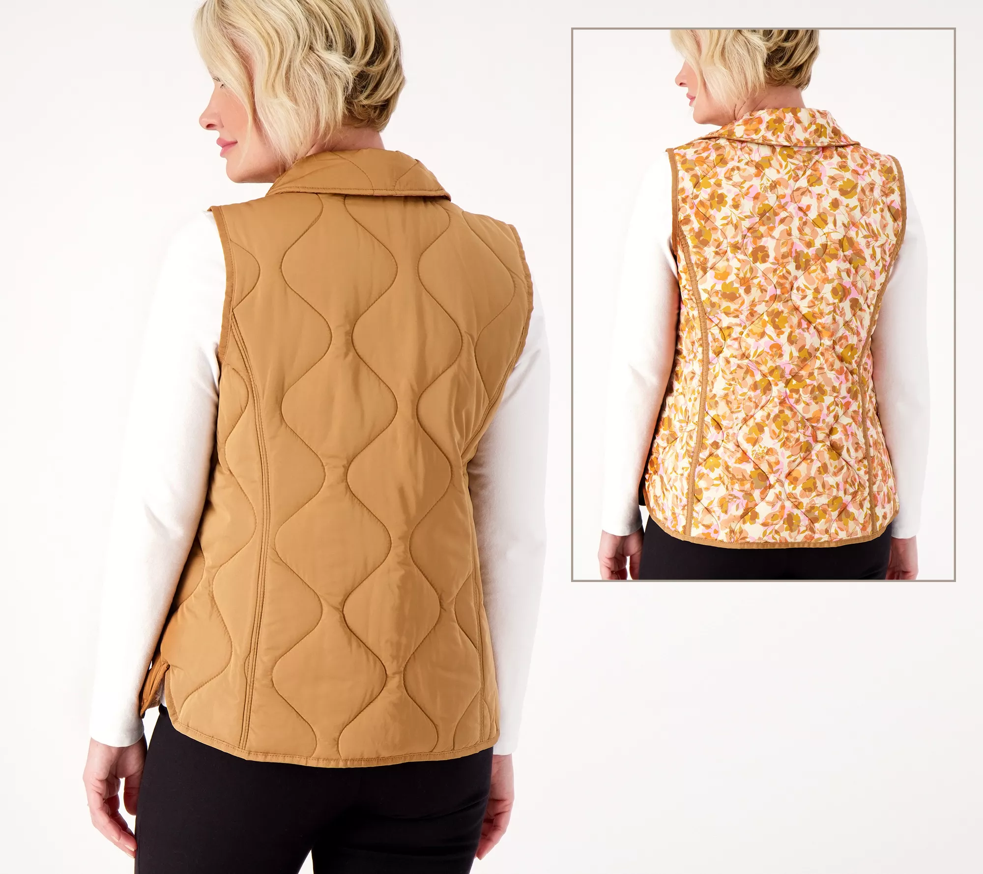 "As Is" Isaac Mizrahi Live! Reversible Vest