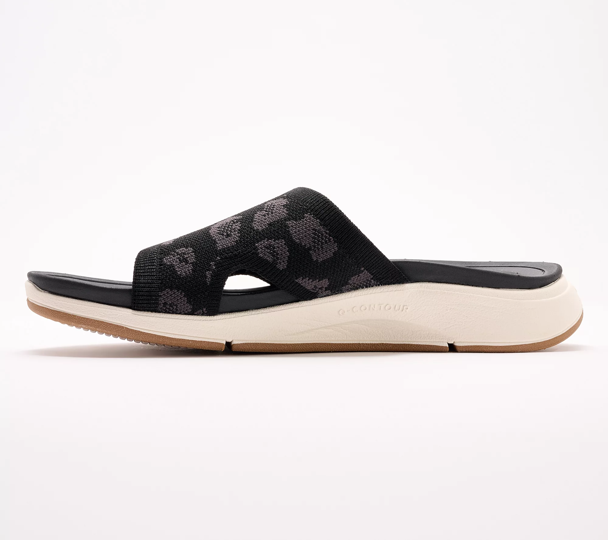 "As Is" Ryka Leopard Print Knit Slide Sandals - Triumph