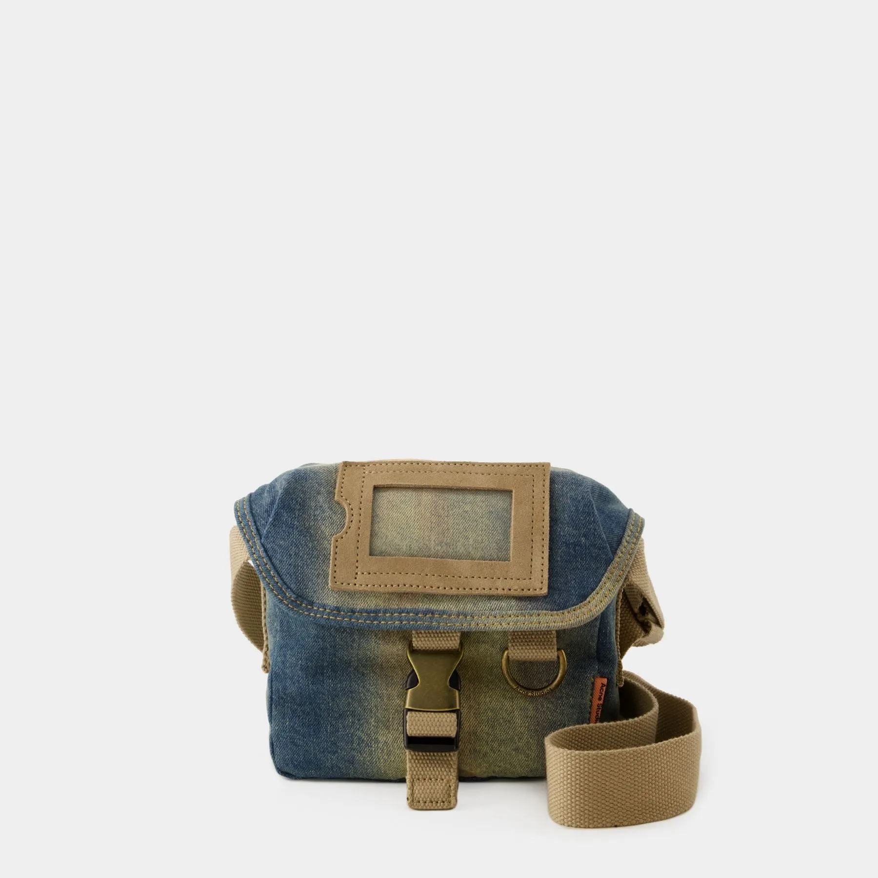 Acne Studios  Mini Crossbody - Acne Studios - Nylon - Light Blue/Beige