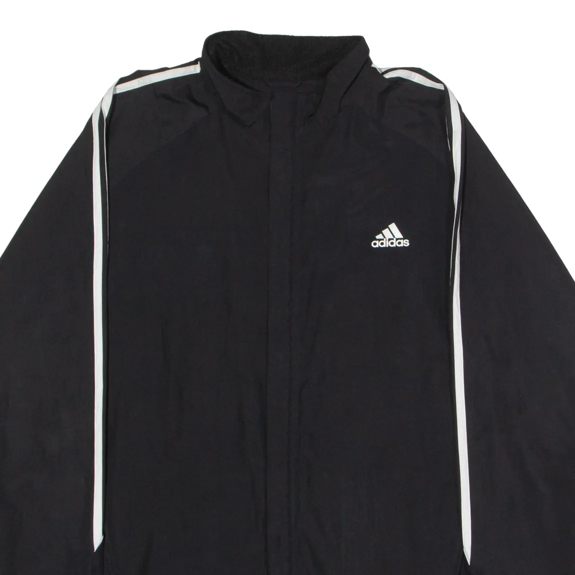 ADIDAS Mens Windbreaker Jacket Black 2XL