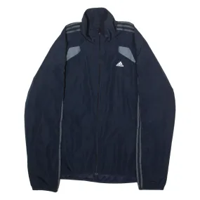 ADIDAS Mens Windbreaker Jacket Blue L