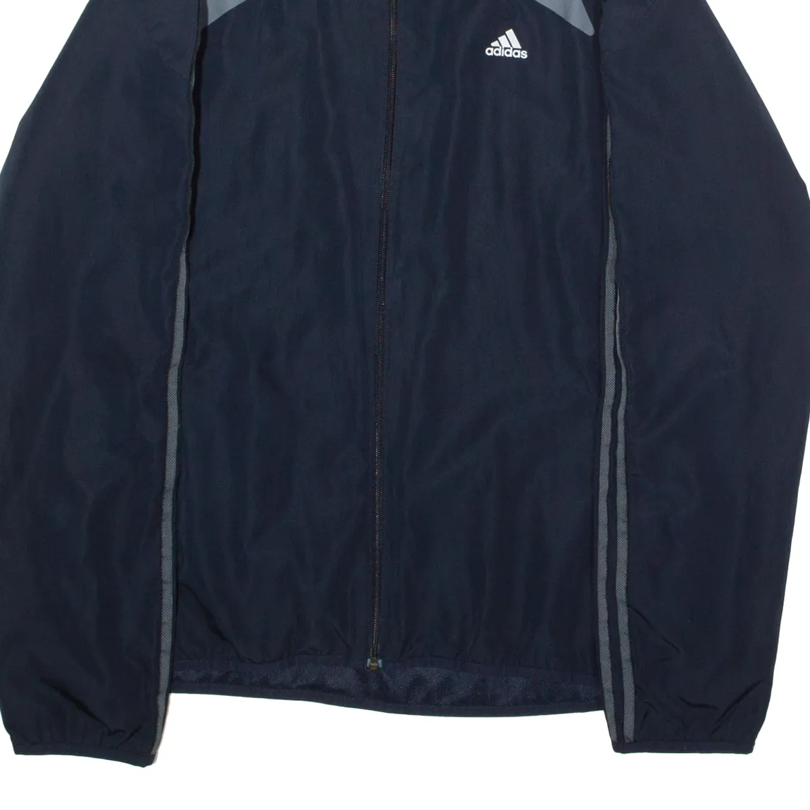 ADIDAS Mens Windbreaker Jacket Blue L