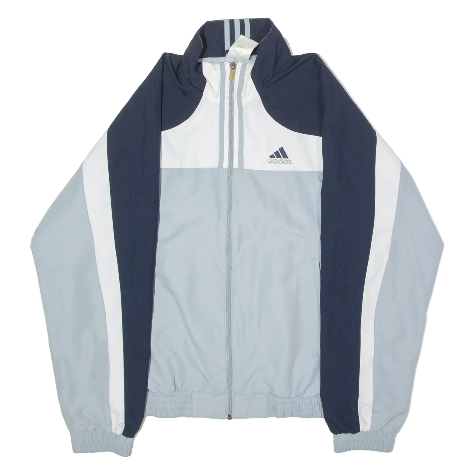 ADIDAS Mens Windbreaker Jacket Grey Colourblock S