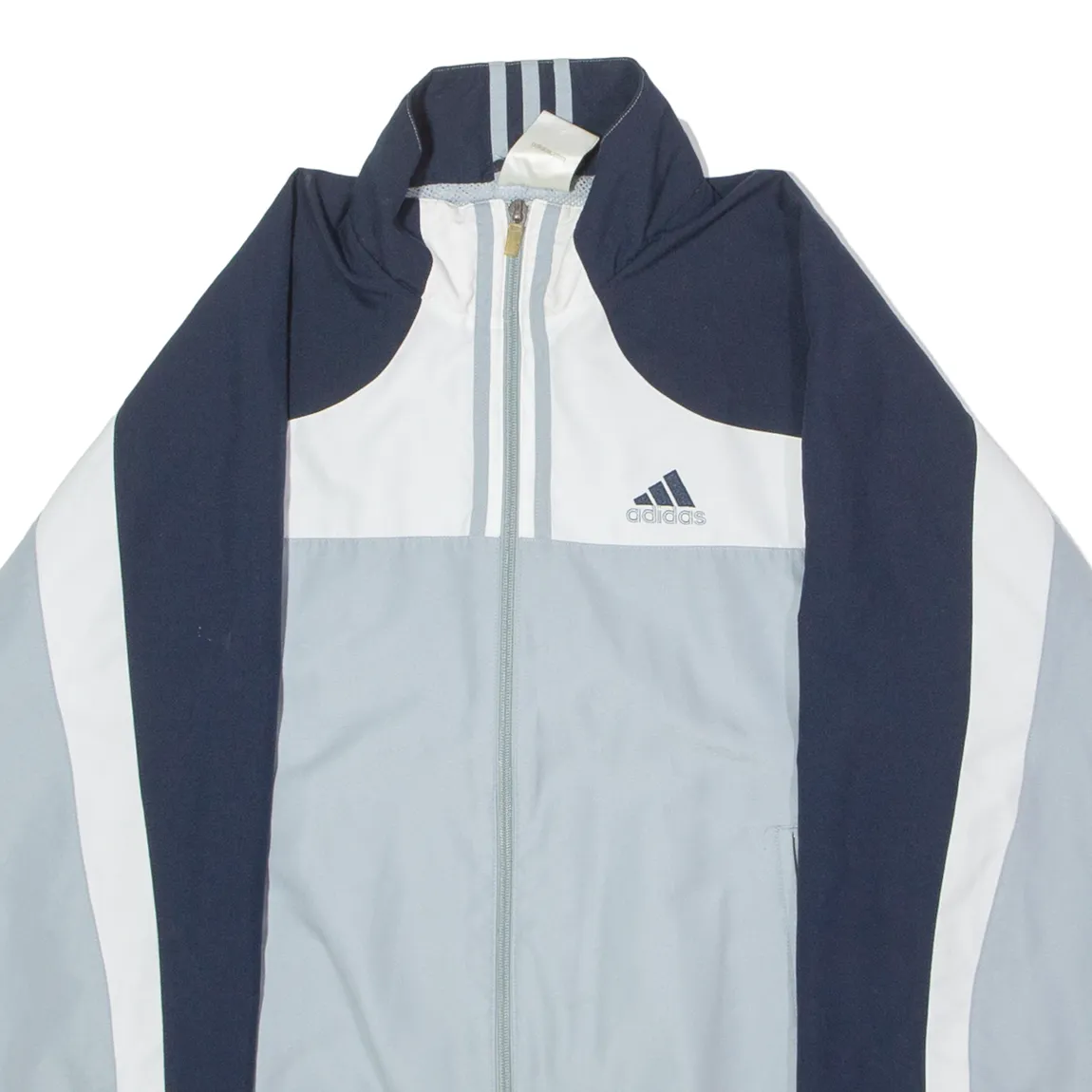 ADIDAS Mens Windbreaker Jacket Grey Colourblock S