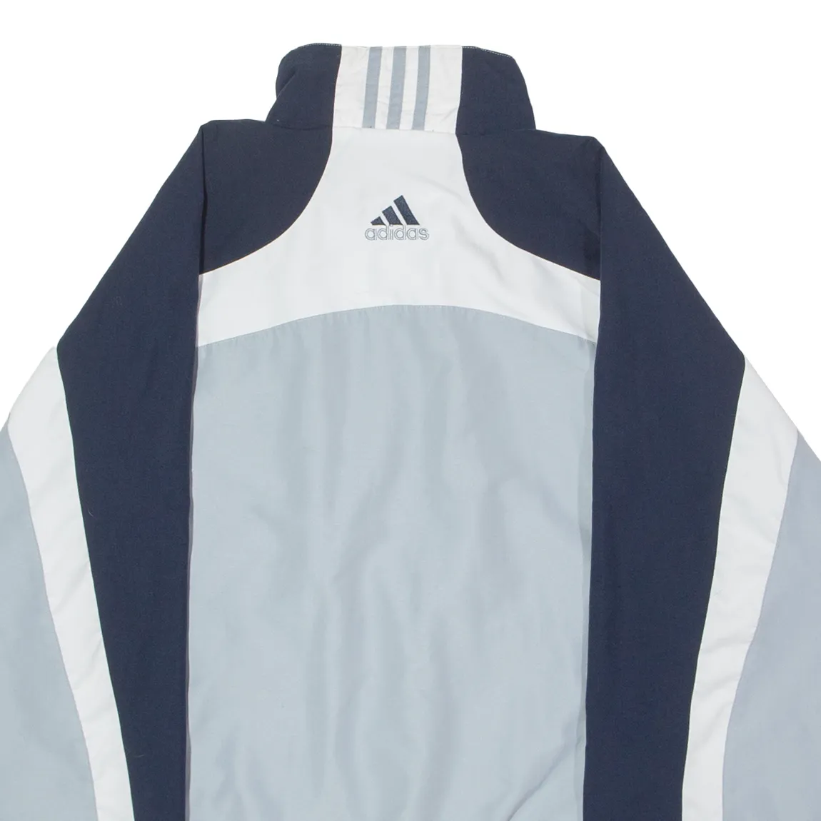 ADIDAS Mens Windbreaker Jacket Grey Colourblock S