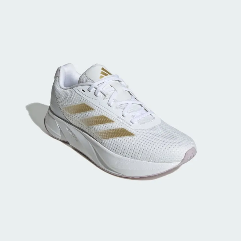 ADIDAS WOMEN'S DURAMO SL WHITE/GOLD RUNNING SHOES