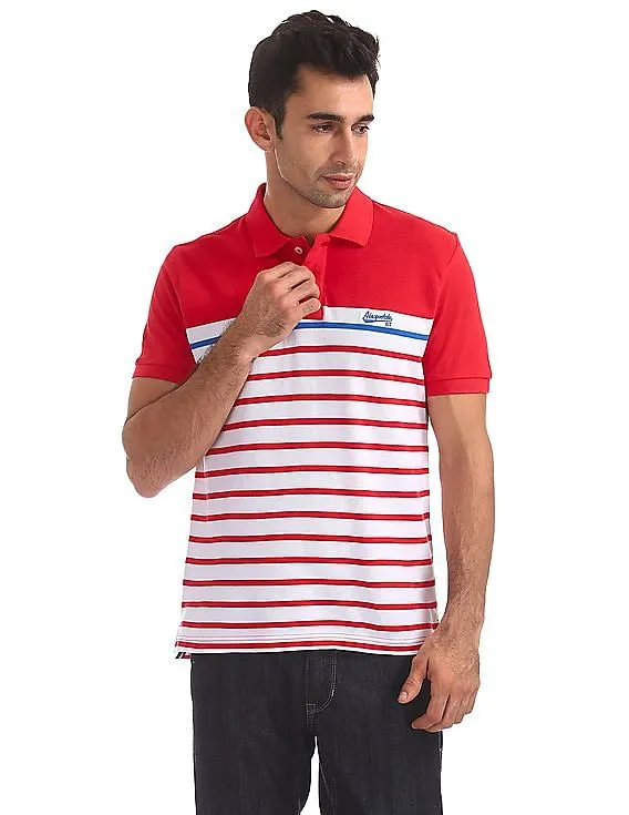 Aeropostale Regular Fit Striped Polo Shirt