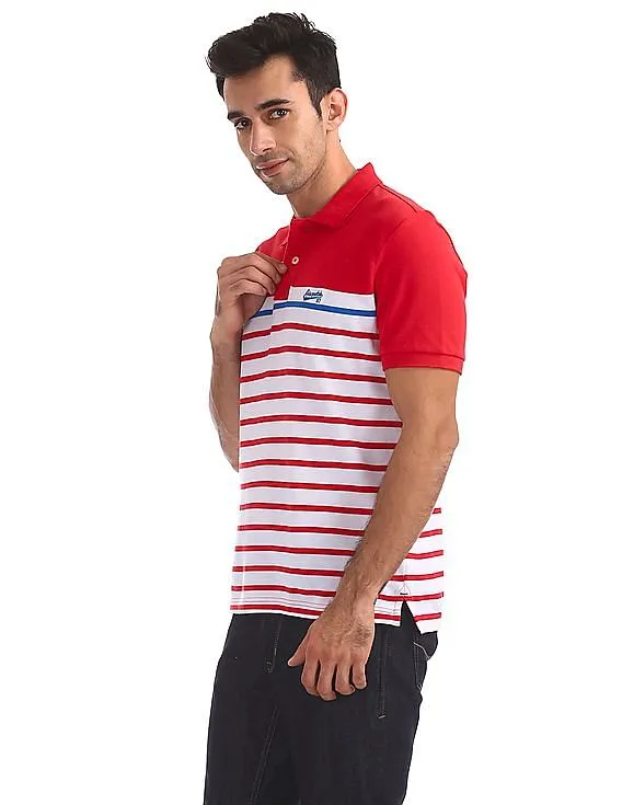 Aeropostale Regular Fit Striped Polo Shirt