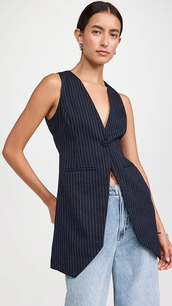 AKNVAS   Pinstripe Tatia Vest 