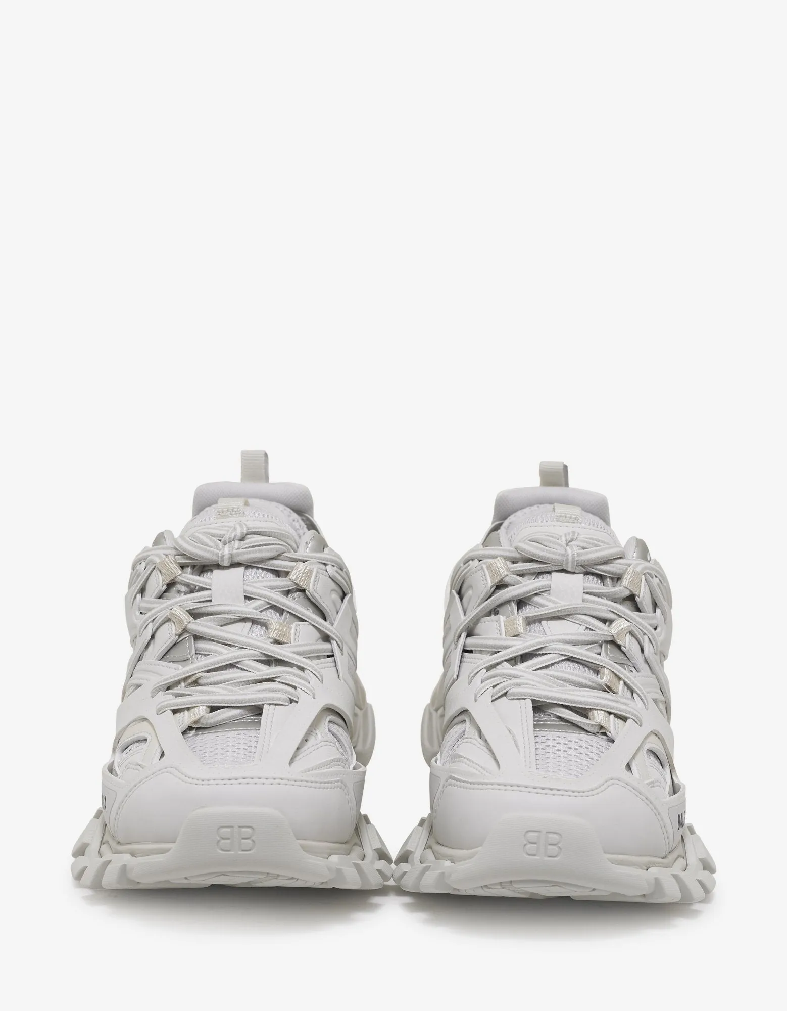 All-White Track Trainers