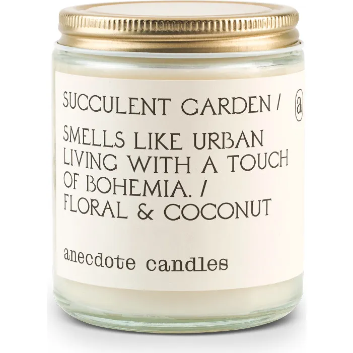 Anecdote Candles Succulent Garden Glass Jar Candle