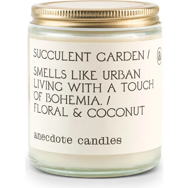 Anecdote Candles Succulent Garden Glass Jar Candle