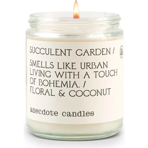 Anecdote Candles Succulent Garden Glass Jar Candle