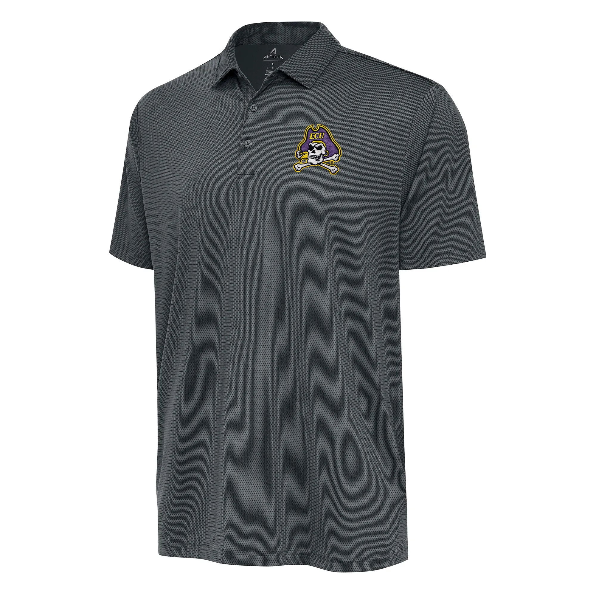 Antigua ECU Pirates Pewter Ellipse Polo