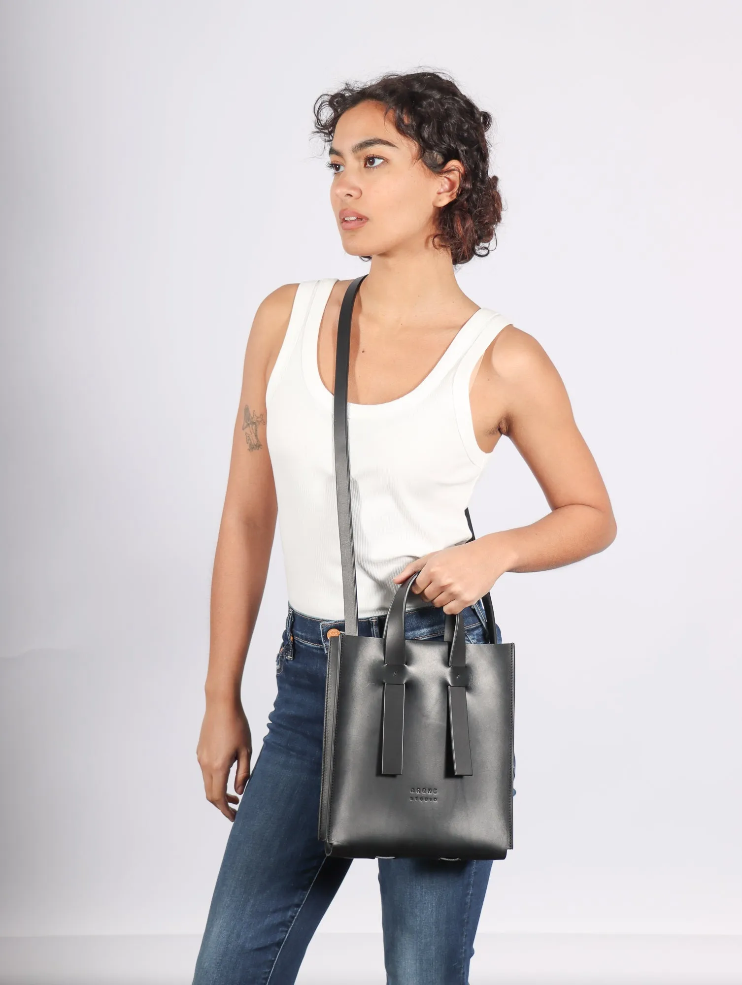 Arrhe Studio Small Tote in Black by Arrhe Studio