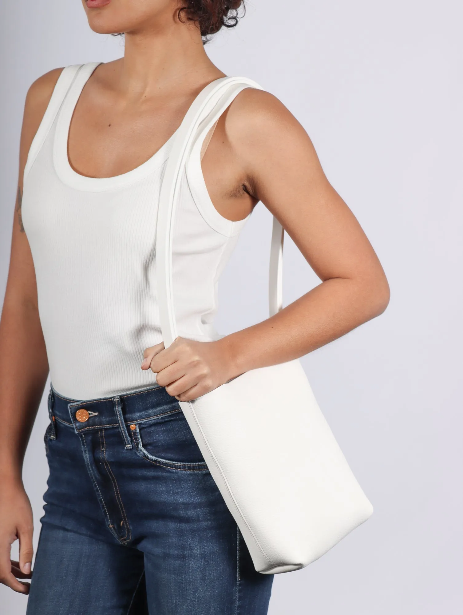 Arrhe Studio Soft Tote in White by Arrhe Studio