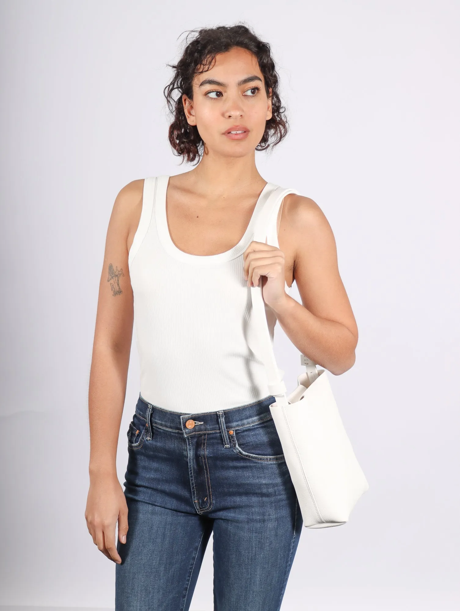 Arrhe Studio Soft Tote in White by Arrhe Studio