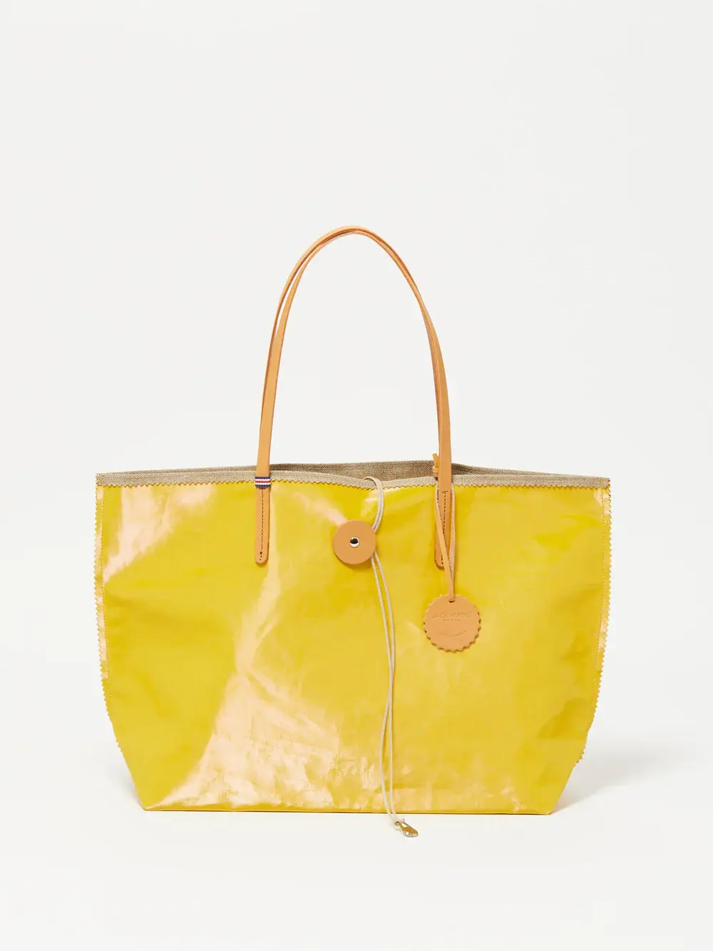 BAHIA LINEN SHOPPING BAG - YELLOW