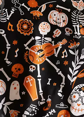 Bedlam Day Of The Dead Halloween Duvet Cover Set | Kaleidoscope