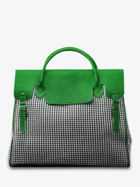 big leather travel bag for men Green - Rouen-Delhi Grand Prix Acid Green | PAUL MARIUS