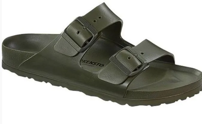 Birkenstock Arizona EVA Khaki Ultra Blue Waterproof Sandals Beach Slides Mens