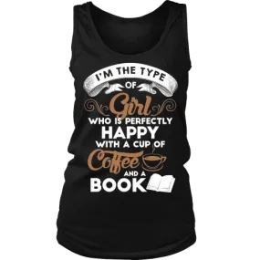 Books and Coffee Womens Tank