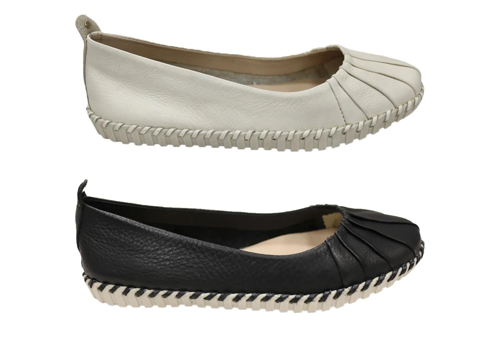 Bottero Namibia Womens Comfortable Leather Flats Shoes Made In Brazil