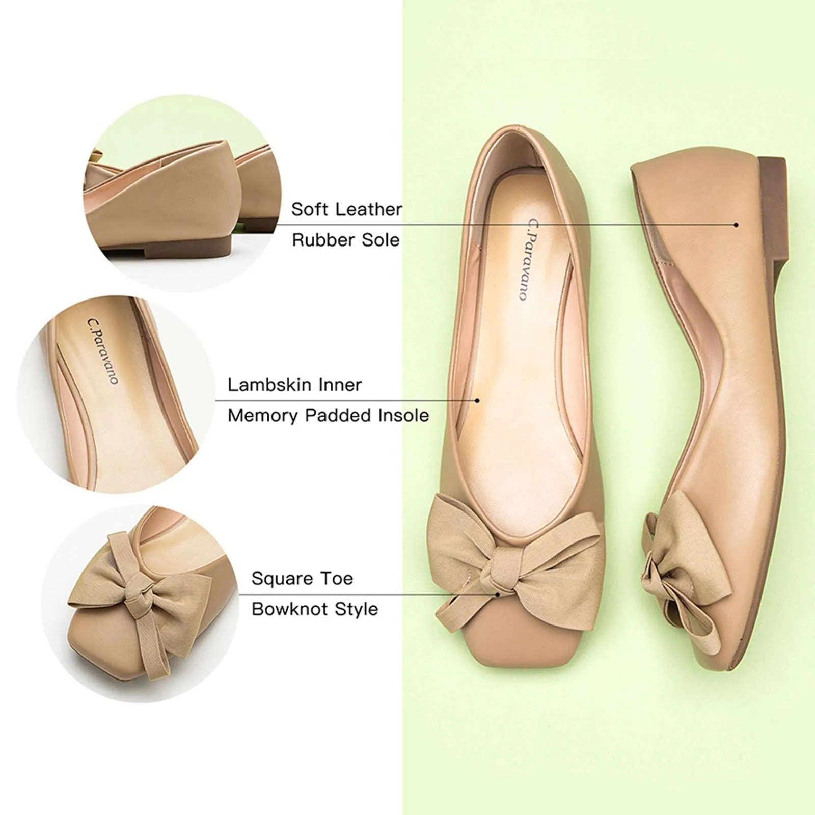 Bow Ballerina Flats (Eva)