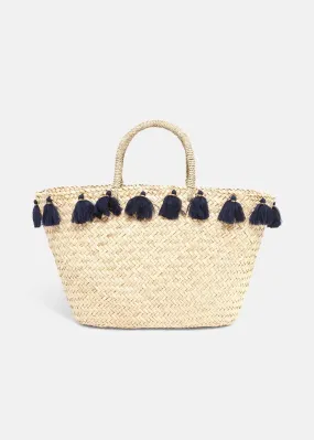 Brogan Tassel Edge Straw Bag