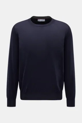 BRUNELLO CUCINELLI Crew neck pullover navy