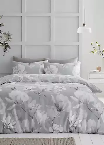 Buy One Get One Free - Gaveno Cavailia Grey Magnolia Dreams Duvet Cover Set | Kaleidoscope