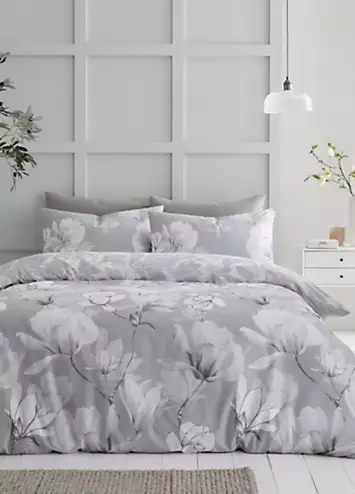 Buy One Get One Free - Gaveno Cavailia Grey Magnolia Dreams Duvet Cover Set | Kaleidoscope