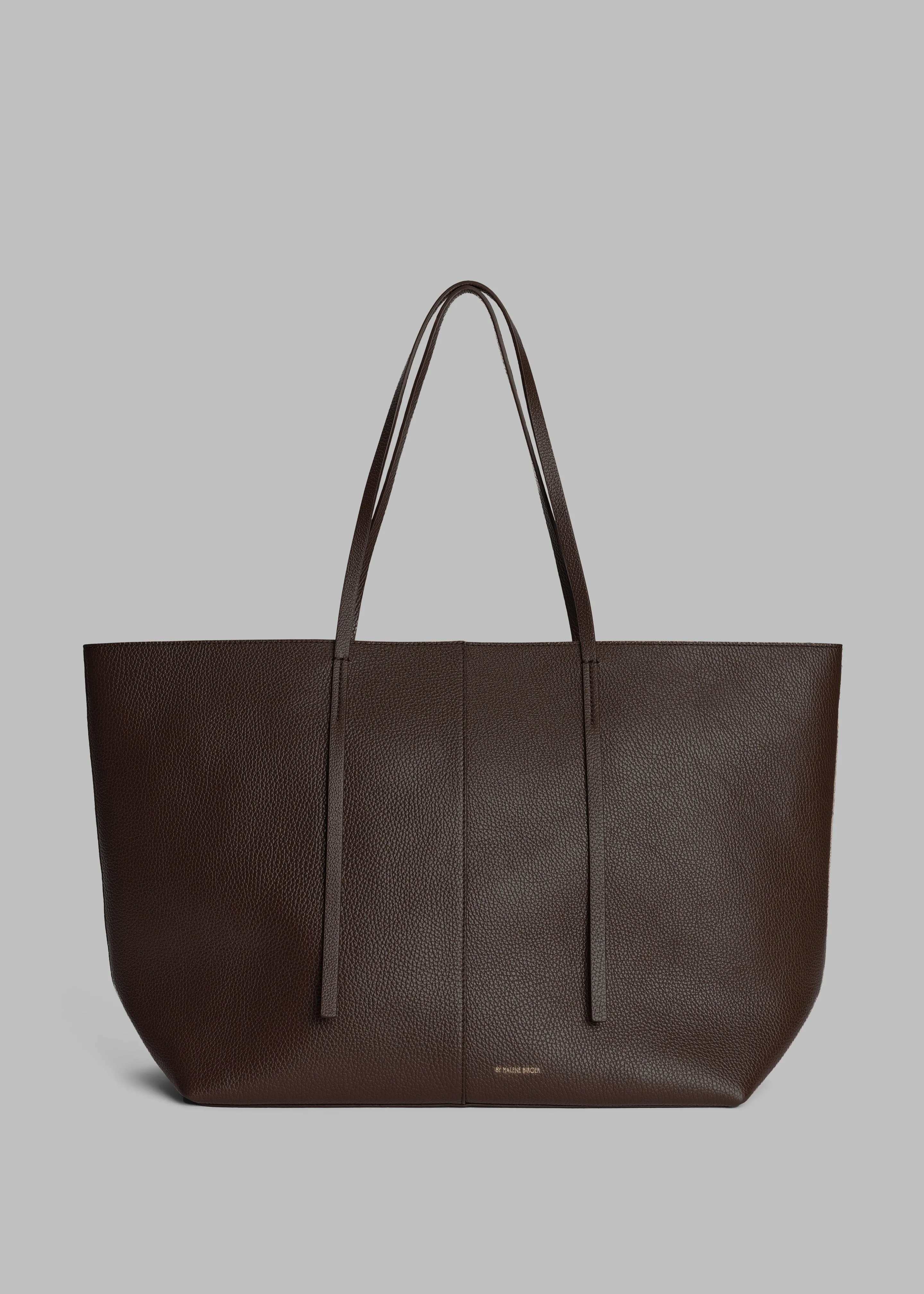 By Malene Birger Abilla Leather Tote - Coffee Bean