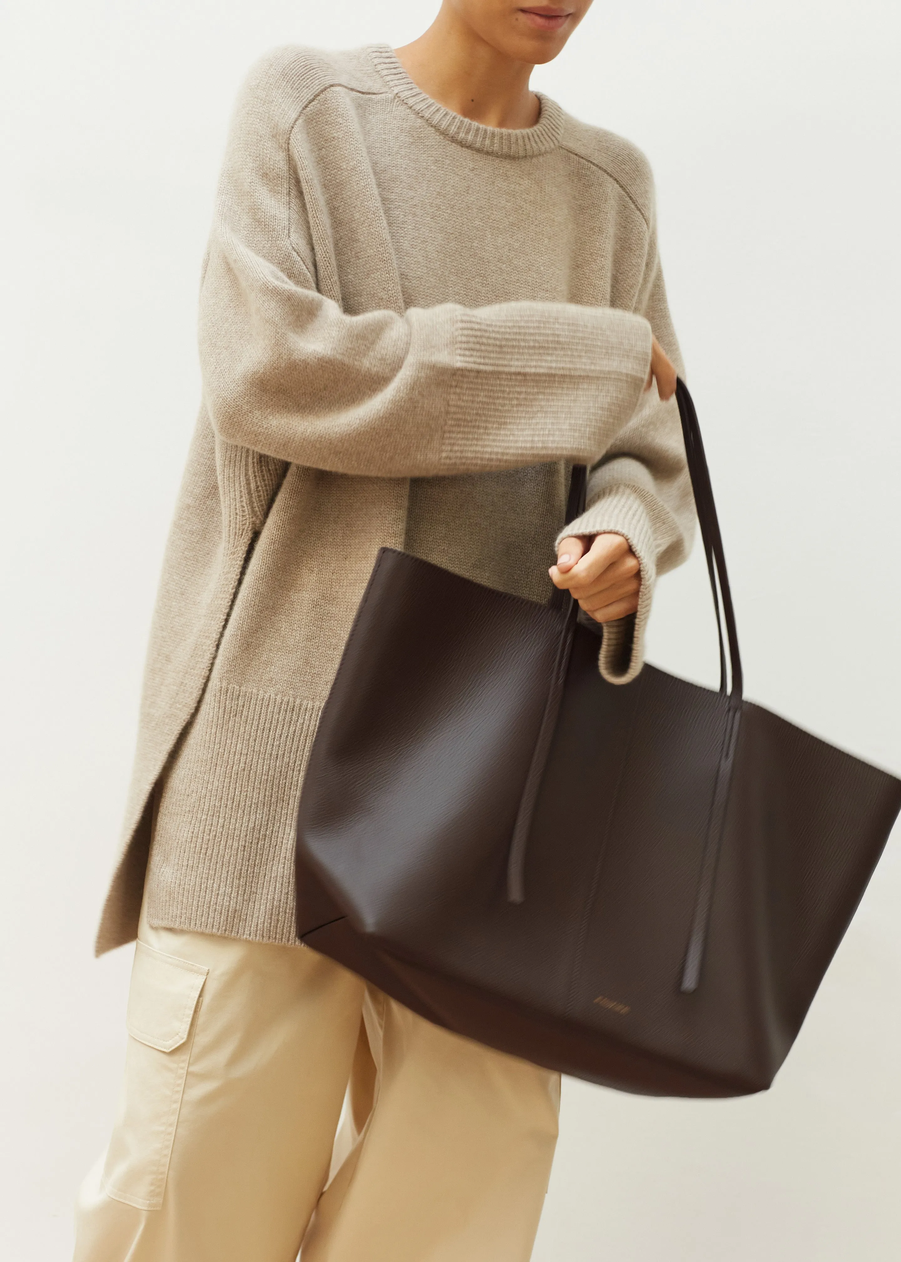 By Malene Birger Abilla Leather Tote - Coffee Bean