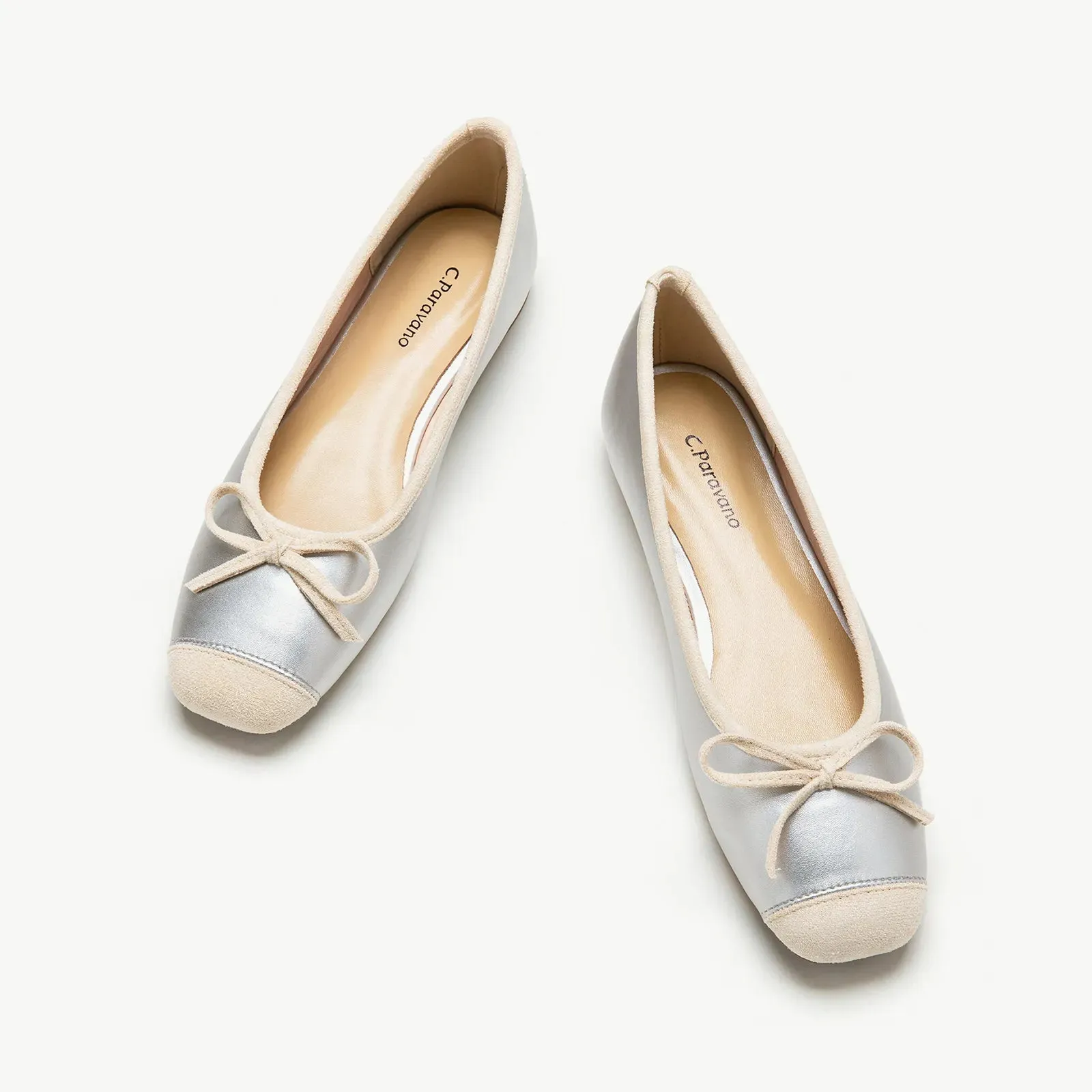 Cap-Toe Ballet Flats (Elena)