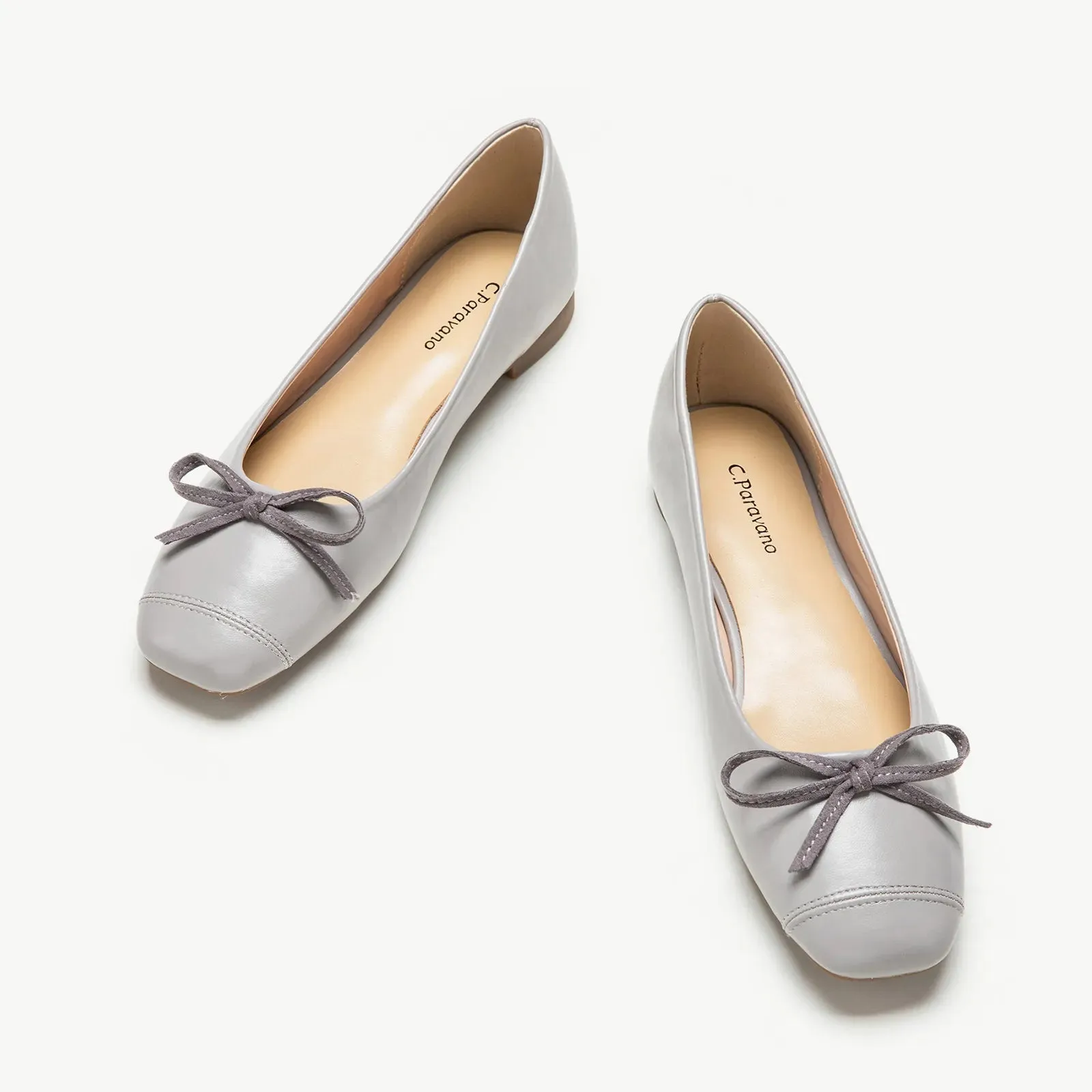 Cap-Toe Ballet Flats (Elena)