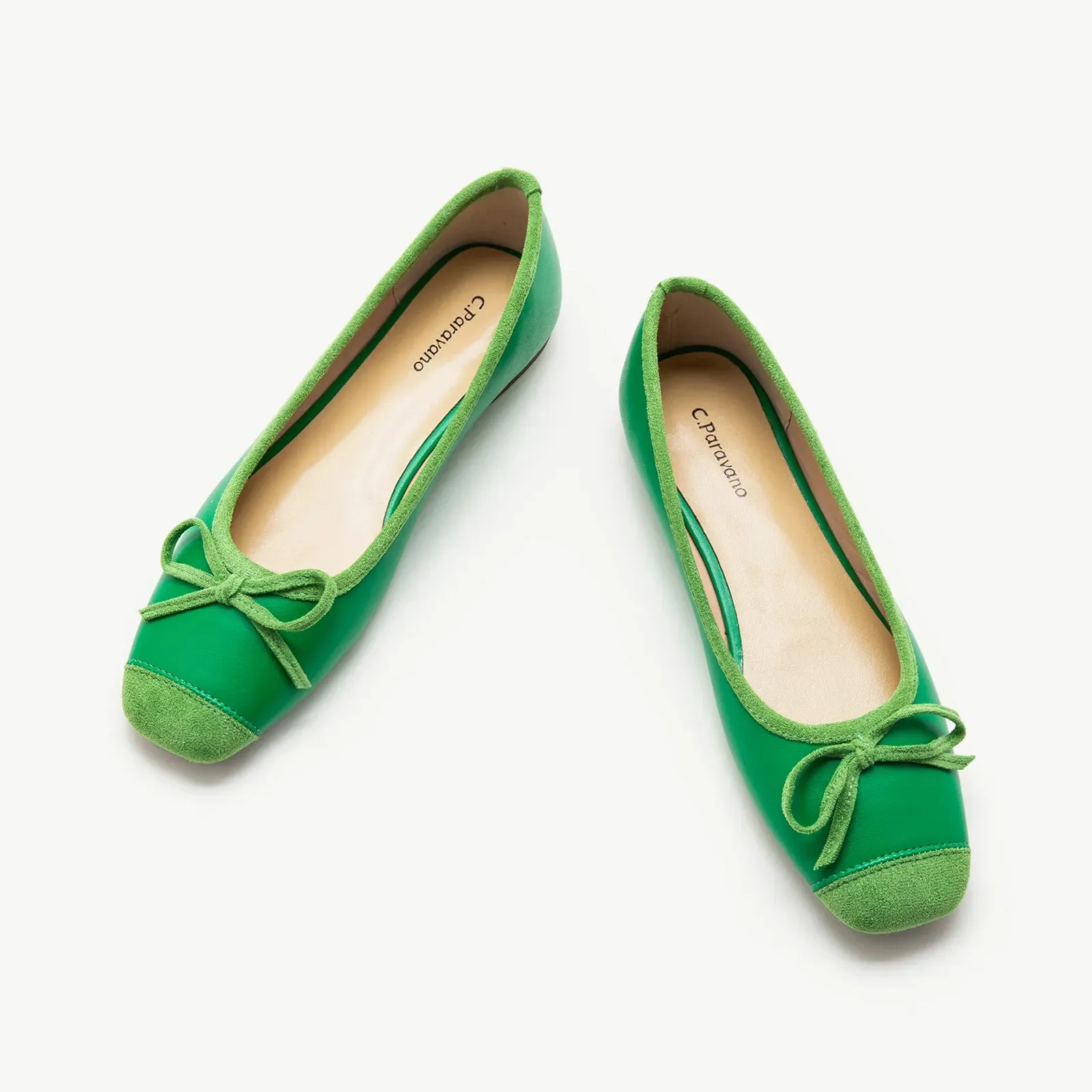 Cap-Toe Ballet Flats (Elena)