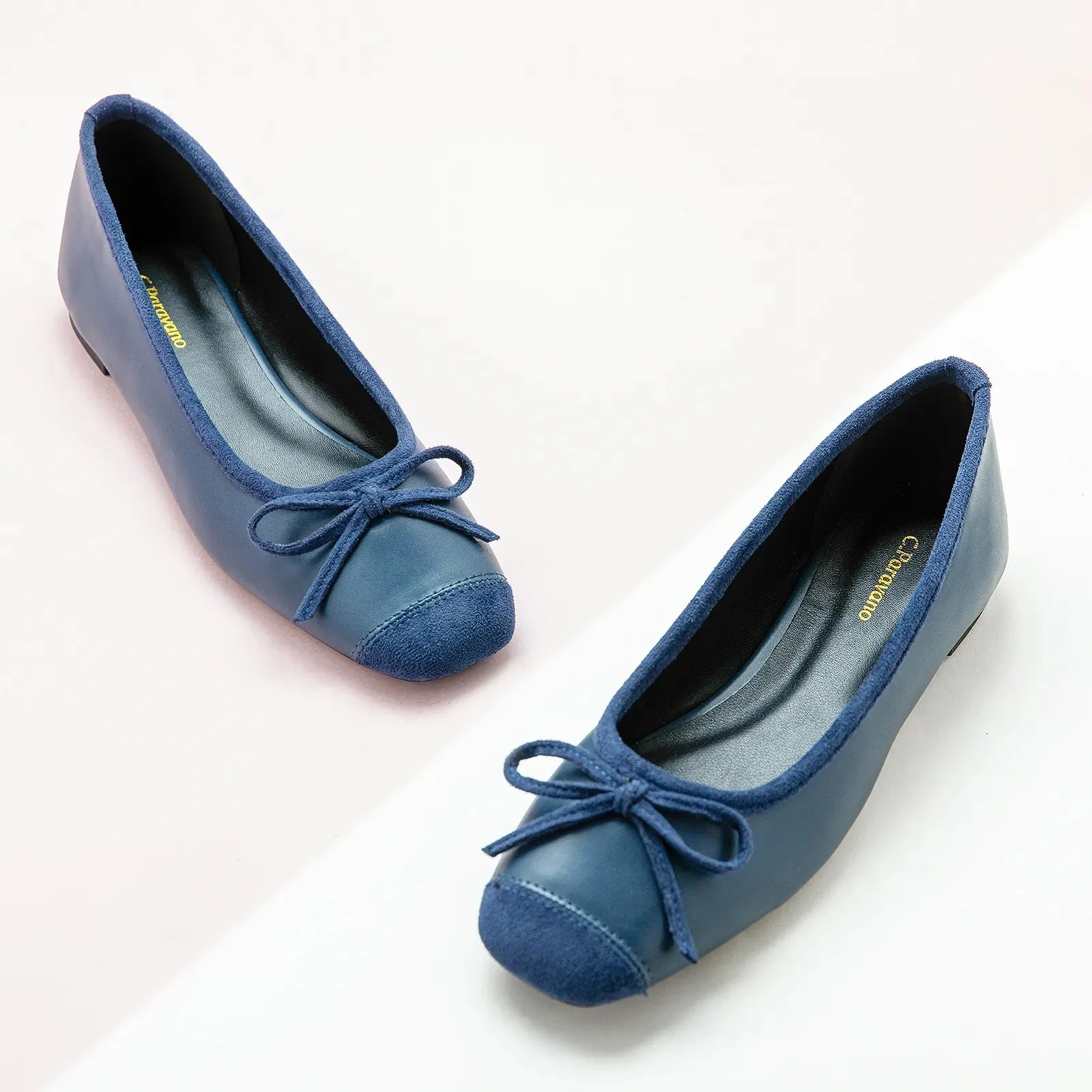 Cap-Toe Ballet Flats (Elena)