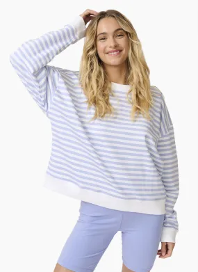 Cartel & Willow Ada Slim Pullover - Cornflower Stripe