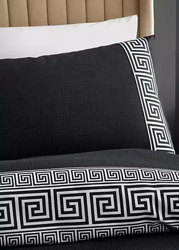 Catherine Lansfield Artemis Greek Key Duvet Cover Set | Kaleidoscope