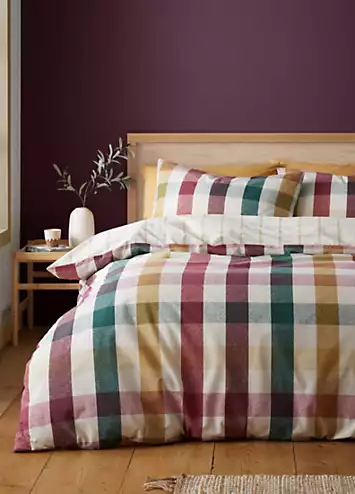 Catherine Lansfield Autumn Check Duvet Cover Set | Kaleidoscope