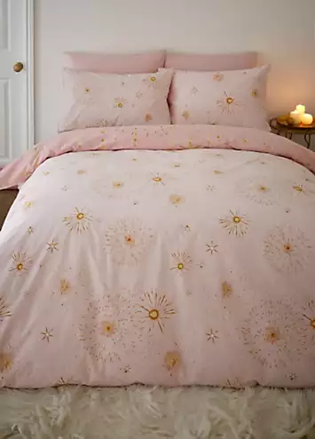 Catherine Lansfield Christmas Pink Sparkle Duvet Cover Set | Kaleidoscope