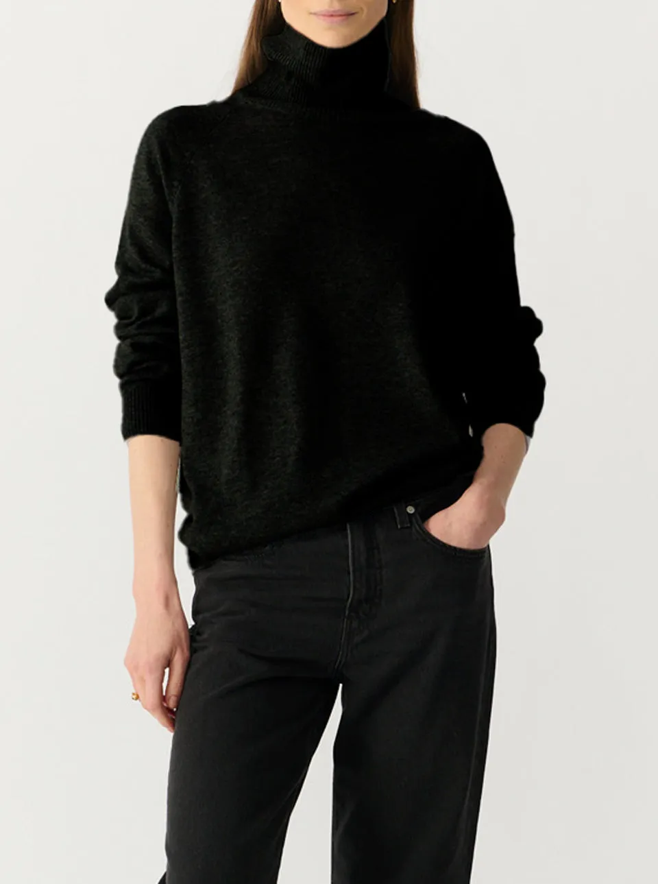 Charlene Turtleneck Cashmere Sweater