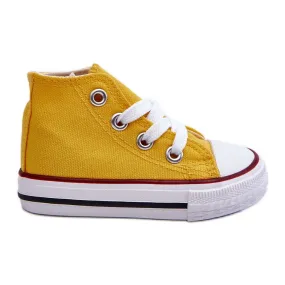 Children's High Sneakers Yellow Filemon