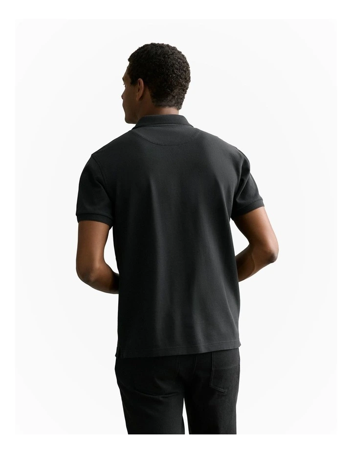 Classic Pique Tr Polo in Black