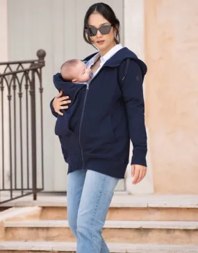 Connor | Dark Blue 3 in 1 Maternity Hoodie