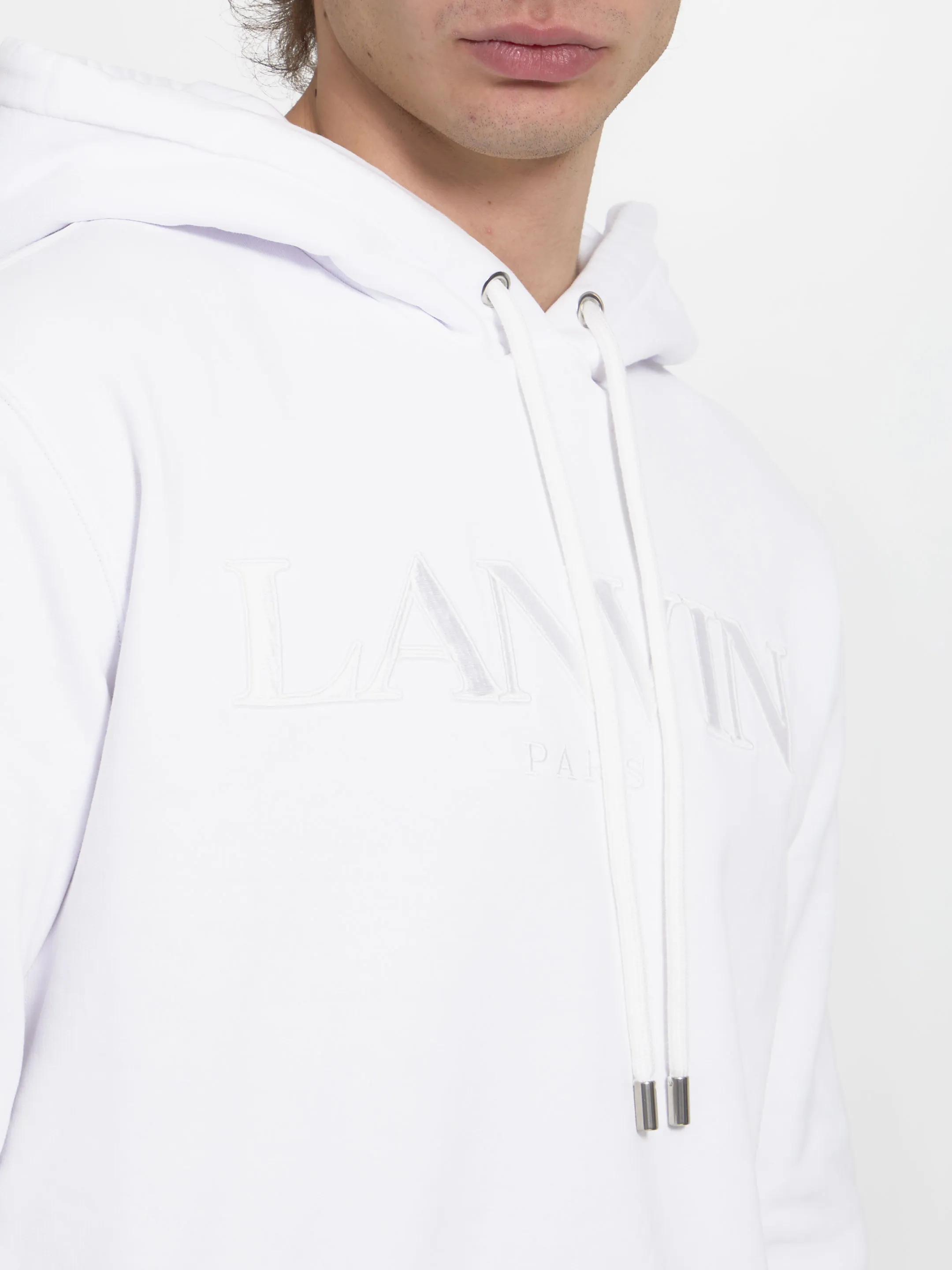 Cotton hoodie with logo