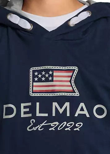 DELMAO Kids Logo Print Hoodie | Grattan