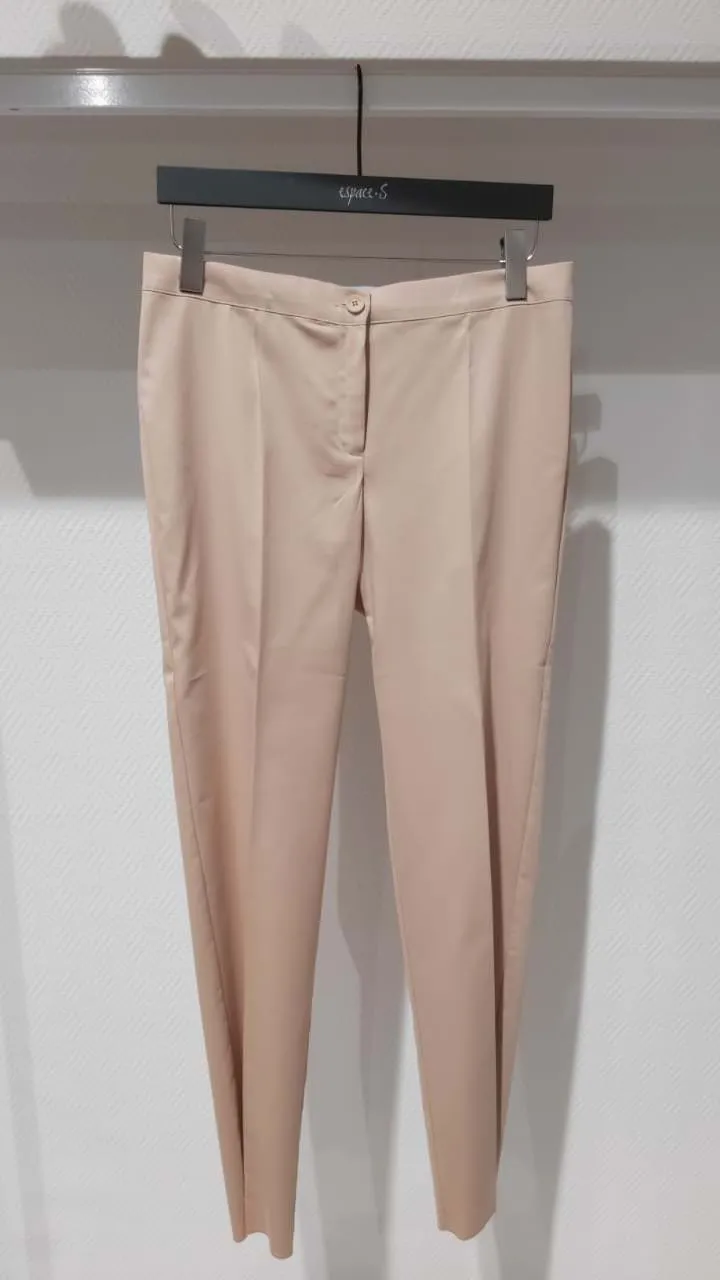 Diana Gallesi STRAIGHT CUT COTON TROUSERS